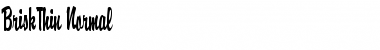 Download BriskThin Normal Font Title Preview