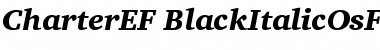 Download CharterEF BlackItalicOsF Font Title Preview