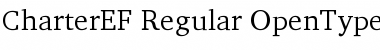 Download CharterEF Regular Font Title Preview