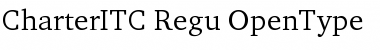 Download Charter ITC Regular Font Title Preview