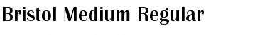 Download Bristol-Medium Regular Font Title Preview