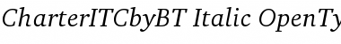 Download ITC Charter Italic Font