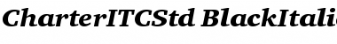 Download Charter ITC Std Black Italic Font Title Preview