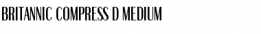Download Britannic Compress D Regular Font Title Preview