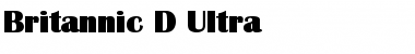 Download Britannic D Regular Font Title Preview