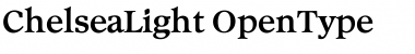Download ChelseaLight Regular Font Title Preview
