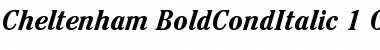 Download ITC Cheltenham Bold Condensed Italic Font Title Preview