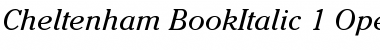 Download Cheltenham Regular Font Title Preview