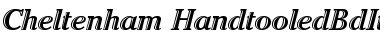 Download ITC Cheltenham Handtooled Bold Italic Font Title Preview