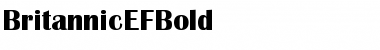 Download BritannicEFBold Regular Font Title Preview