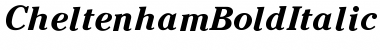 Download Cheltenham BoldItalic Font Title Preview