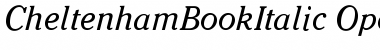 Download Cheltenham BookItalic Font Title Preview