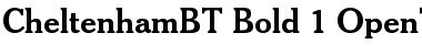 Download Cheltenham Bold Font Title Preview