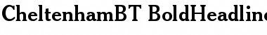 Download Cheltenham Bold Headline Font Title Preview