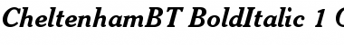 Download Cheltenham Bold Italic Font Title Preview
