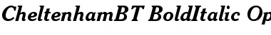 Download Cheltenham Bold Italic Font Title Preview
