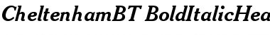 Download Cheltenham Bold Italic Headline Font Title Preview