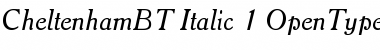 Download Cheltenham Italic Font Title Preview