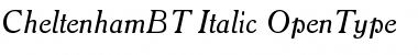Download Cheltenham Italic Font Title Preview
