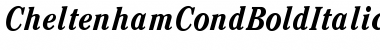 Download Cheltenham CondBoldItalic Font Title Preview