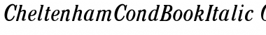 Download Cheltenham CondBookItalic Font Title Preview