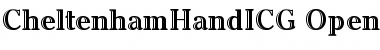 Download CheltenhamHandICG Regular Font Title Preview