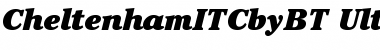 Download ITC Cheltenham Ultra Italic Font Title Preview
