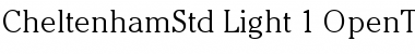 Download ITC Cheltenham Std Light Font Title Preview