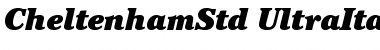 Download ITC Cheltenham Std Ultra Italic Font Title Preview