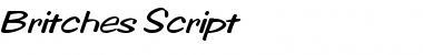Download Britches Regular Font Title Preview