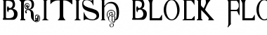 Download British Block Flourish, 10th c. Regular Font Title Preview