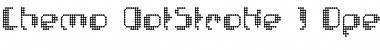 Download Chemo DotStroke Font Title Preview