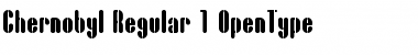 Download Chernobyl Regular Font Title Preview