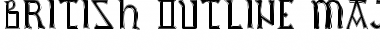 Download British Outline Majuscules Regular Font Title Preview