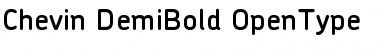 Download Chevin DemiBold Font Title Preview