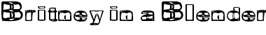 Download Britney in a Blender Regular Font Title Preview