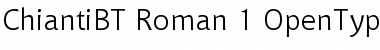 Download Bitstream Chianti Regular Font Title Preview