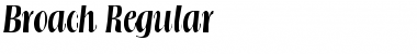 Download Broach Regular Font Title Preview