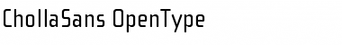 Download ChollaSans Roman Font Title Preview