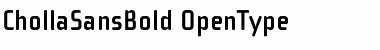 Download ChollaSans Bold Font Title Preview