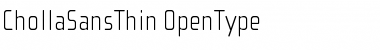 Download ChollaSans Thin Font Title Preview