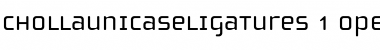Download ChollaUnicase Ligatures Font Title Preview