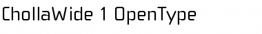 Download ChollaWide Regular Font Title Preview
