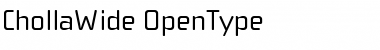 Download ChollaWide Roman Font Title Preview