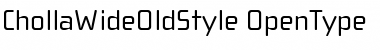 Download ChollaWideOldStyle Roman Font Title Preview