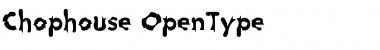 Download Chophouse Regular Font Title Preview