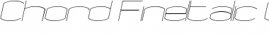 Download Chord FineItalic Font Title Preview