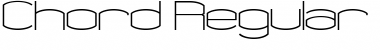 Download Chord Regular Font Title Preview