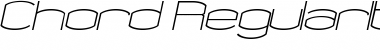 Download Chord RegularItalic Font Title Preview