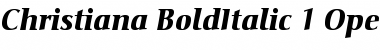 Download Christiana Bold Italic Font Title Preview